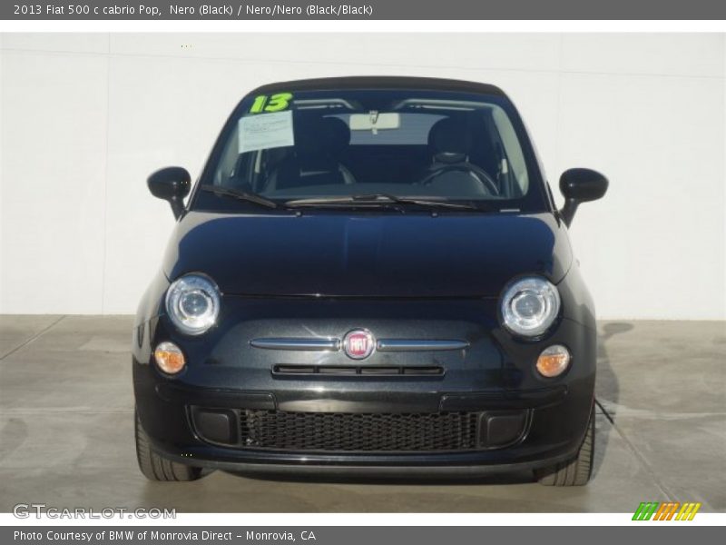 Nero (Black) / Nero/Nero (Black/Black) 2013 Fiat 500 c cabrio Pop
