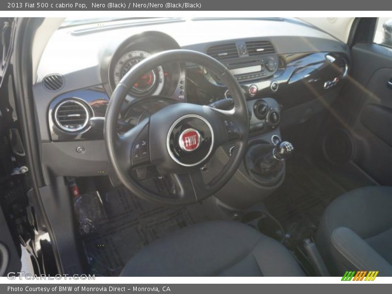 Nero (Black) / Nero/Nero (Black/Black) 2013 Fiat 500 c cabrio Pop