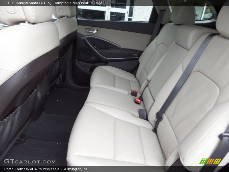 Hampton Green Pearl / Beige 2013 Hyundai Santa Fe GLS