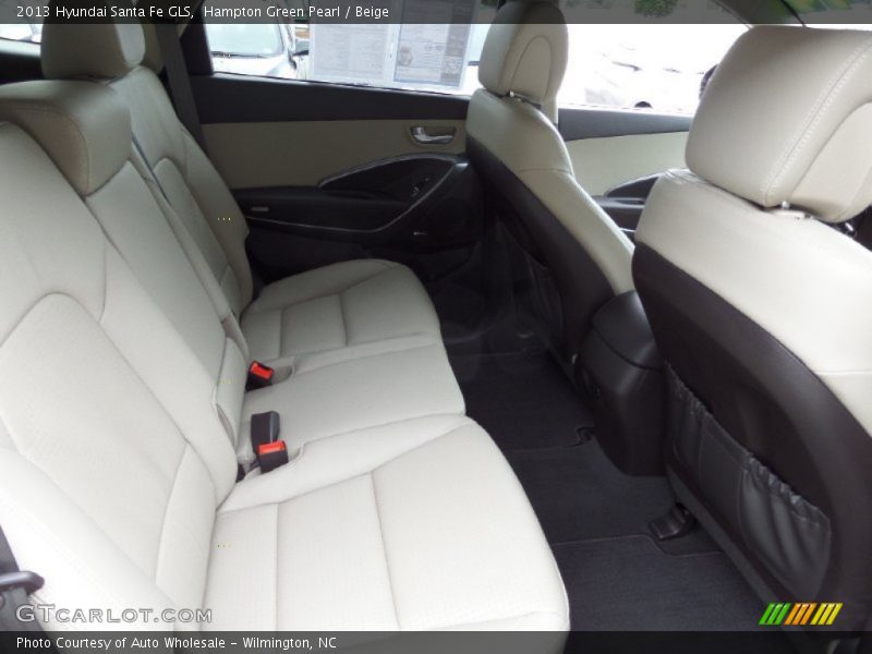 Hampton Green Pearl / Beige 2013 Hyundai Santa Fe GLS