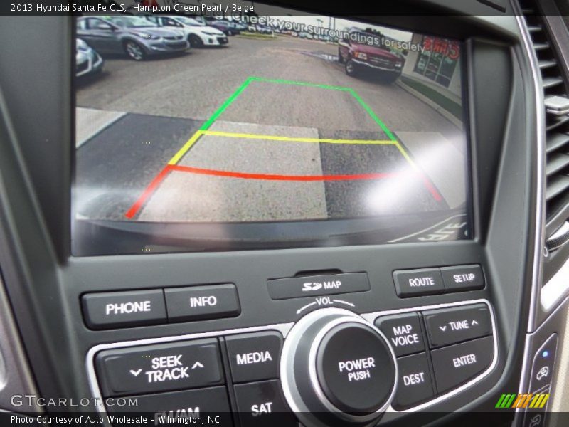 Hampton Green Pearl / Beige 2013 Hyundai Santa Fe GLS