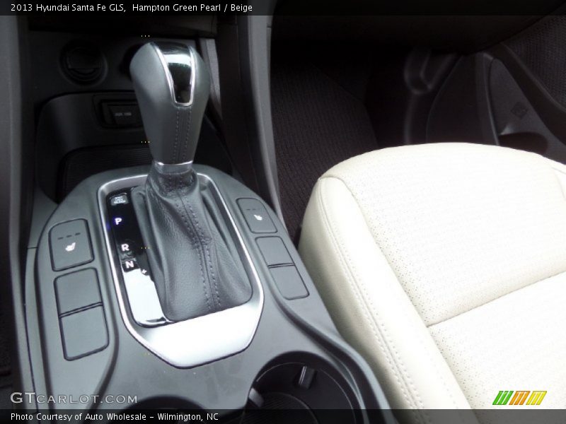 Hampton Green Pearl / Beige 2013 Hyundai Santa Fe GLS