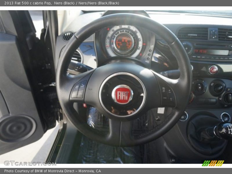 Nero (Black) / Nero/Nero (Black/Black) 2013 Fiat 500 c cabrio Pop