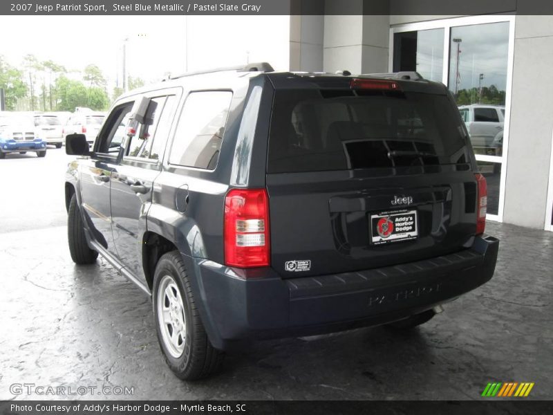 Steel Blue Metallic / Pastel Slate Gray 2007 Jeep Patriot Sport