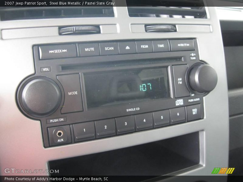 Steel Blue Metallic / Pastel Slate Gray 2007 Jeep Patriot Sport