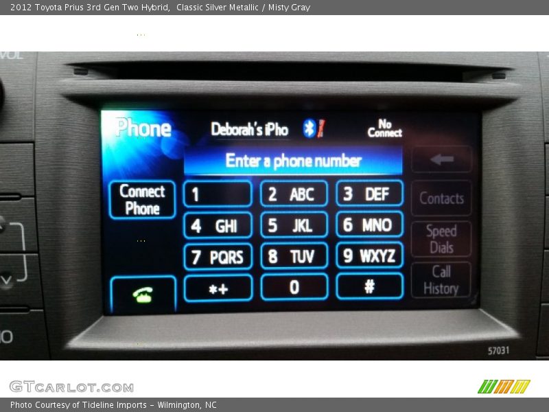 Classic Silver Metallic / Misty Gray 2012 Toyota Prius 3rd Gen Two Hybrid