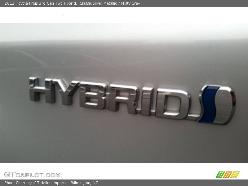 Classic Silver Metallic / Misty Gray 2012 Toyota Prius 3rd Gen Two Hybrid