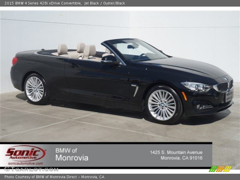 Jet Black / Oyster/Black 2015 BMW 4 Series 428i xDrive Convertible