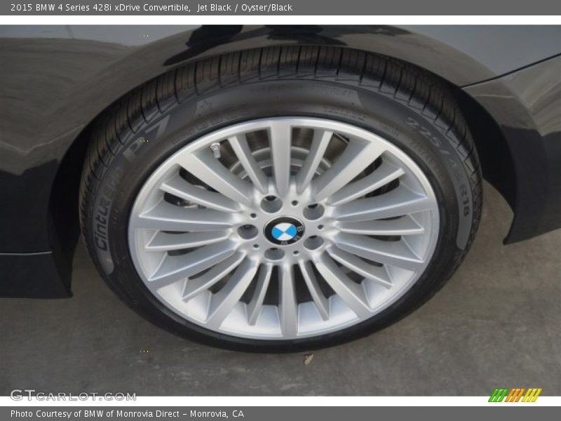 Jet Black / Oyster/Black 2015 BMW 4 Series 428i xDrive Convertible