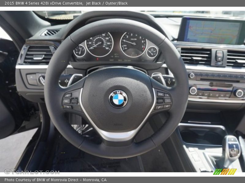 Jet Black / Oyster/Black 2015 BMW 4 Series 428i xDrive Convertible
