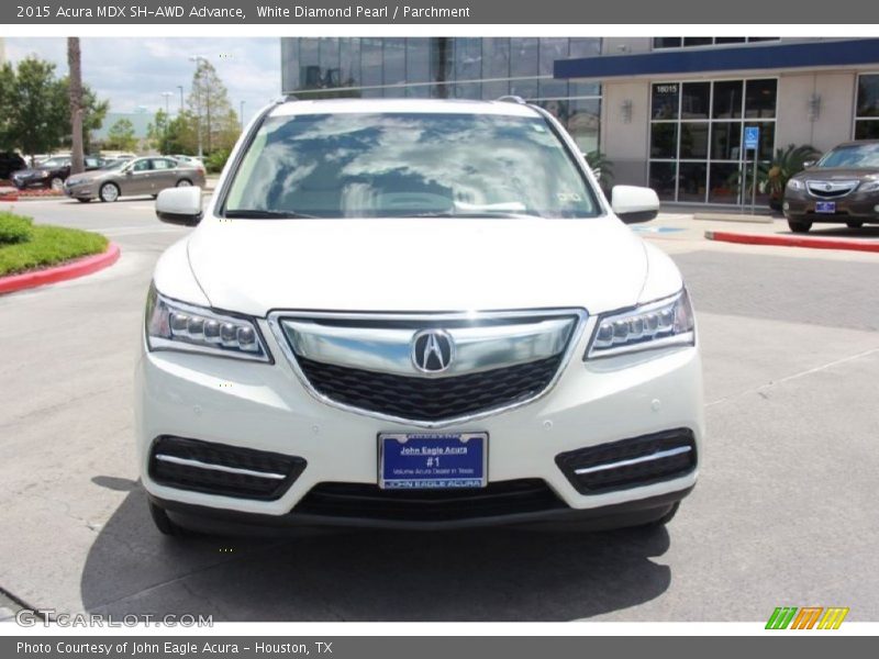 White Diamond Pearl / Parchment 2015 Acura MDX SH-AWD Advance