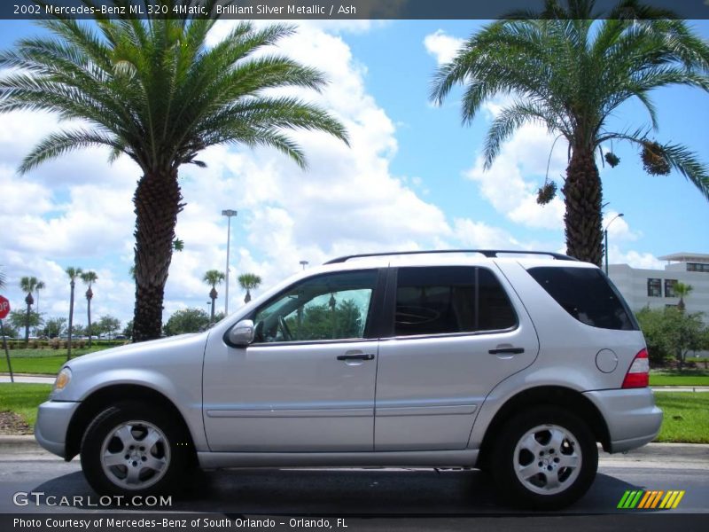 Brilliant Silver Metallic / Ash 2002 Mercedes-Benz ML 320 4Matic