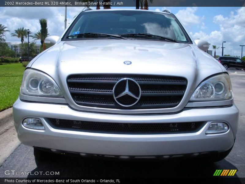 Brilliant Silver Metallic / Ash 2002 Mercedes-Benz ML 320 4Matic