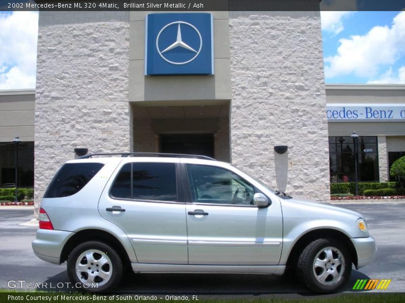 Brilliant Silver Metallic / Ash 2002 Mercedes-Benz ML 320 4Matic
