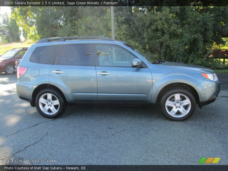 Sage Green Metallic / Platinum 2010 Subaru Forester 2.5 X Limited