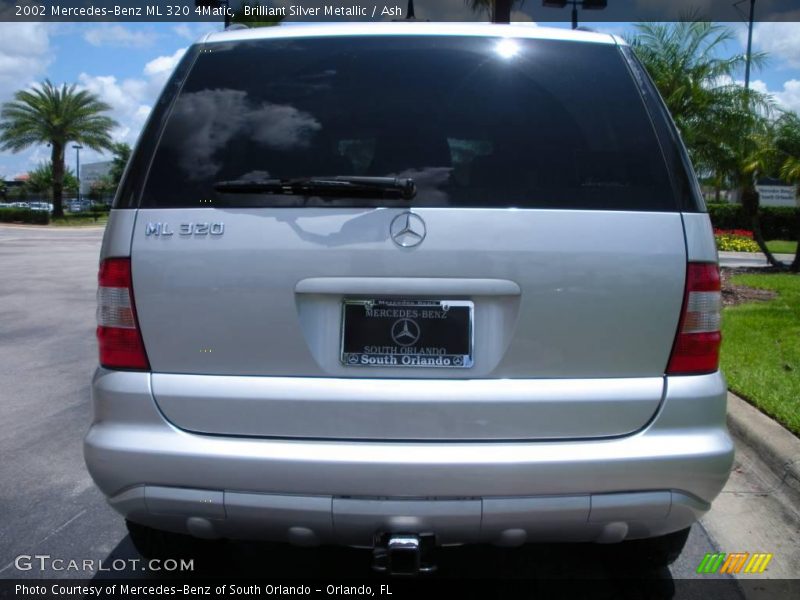 Brilliant Silver Metallic / Ash 2002 Mercedes-Benz ML 320 4Matic