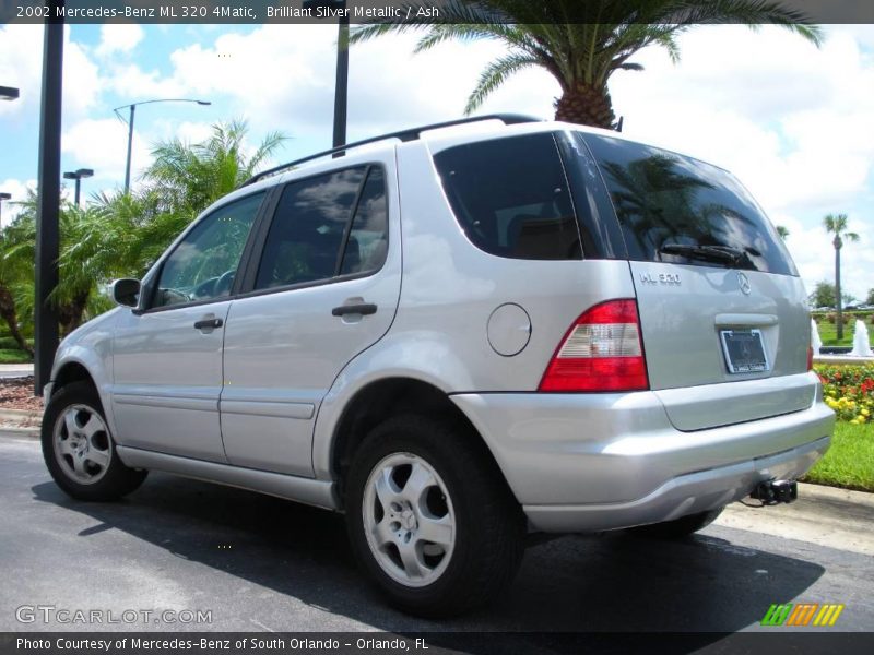 Brilliant Silver Metallic / Ash 2002 Mercedes-Benz ML 320 4Matic