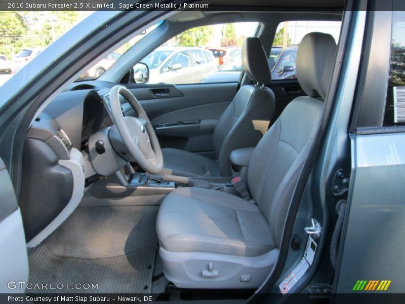 Sage Green Metallic / Platinum 2010 Subaru Forester 2.5 X Limited