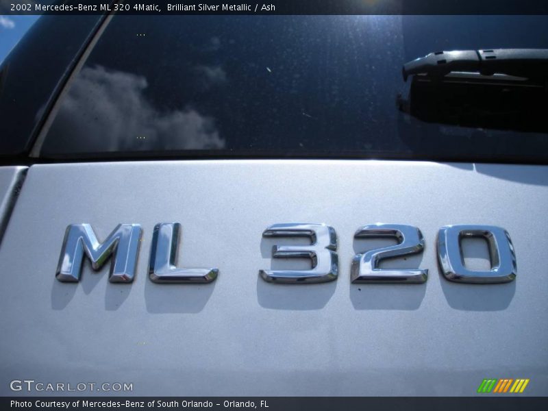 Brilliant Silver Metallic / Ash 2002 Mercedes-Benz ML 320 4Matic