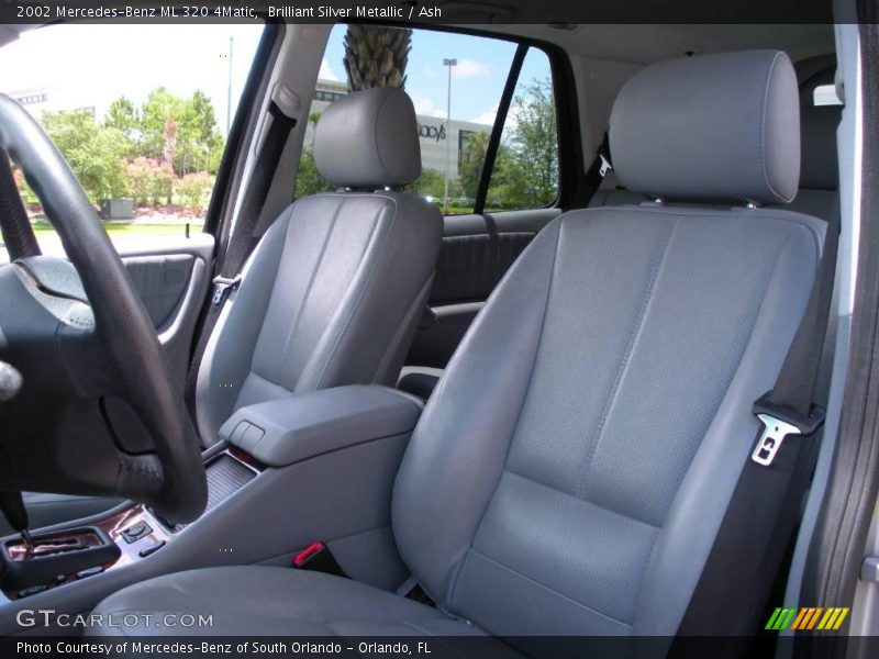 Brilliant Silver Metallic / Ash 2002 Mercedes-Benz ML 320 4Matic