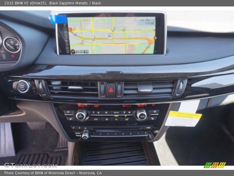 Black Sapphire Metallic / Black 2015 BMW X5 sDrive35i