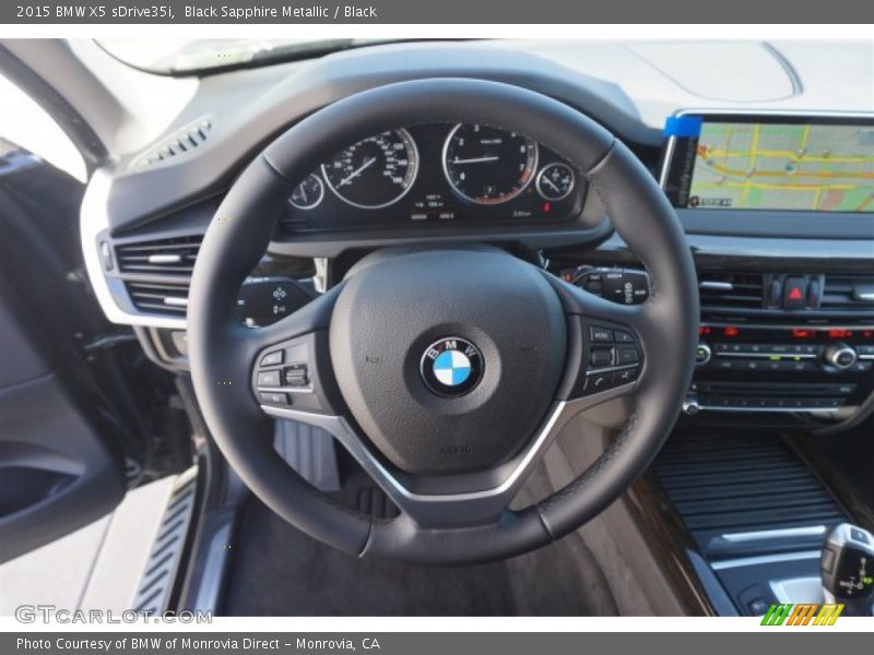 Black Sapphire Metallic / Black 2015 BMW X5 sDrive35i