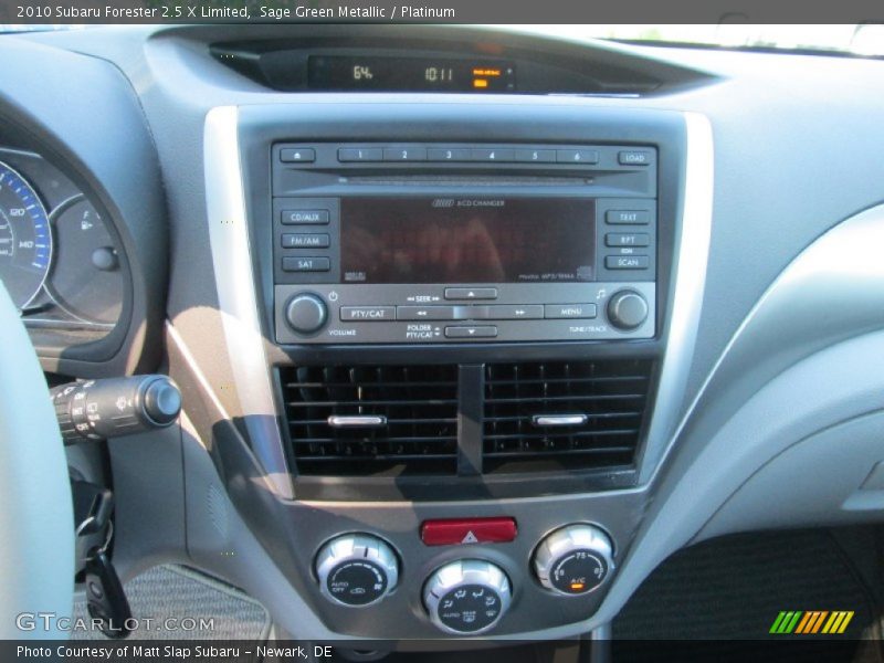 Sage Green Metallic / Platinum 2010 Subaru Forester 2.5 X Limited