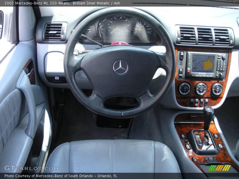 Brilliant Silver Metallic / Ash 2002 Mercedes-Benz ML 320 4Matic