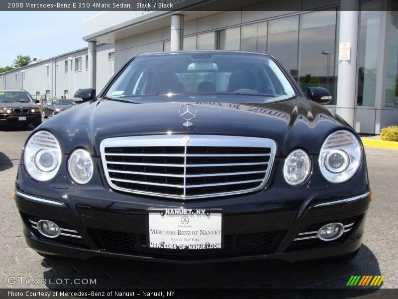 Black / Black 2008 Mercedes-Benz E 350 4Matic Sedan