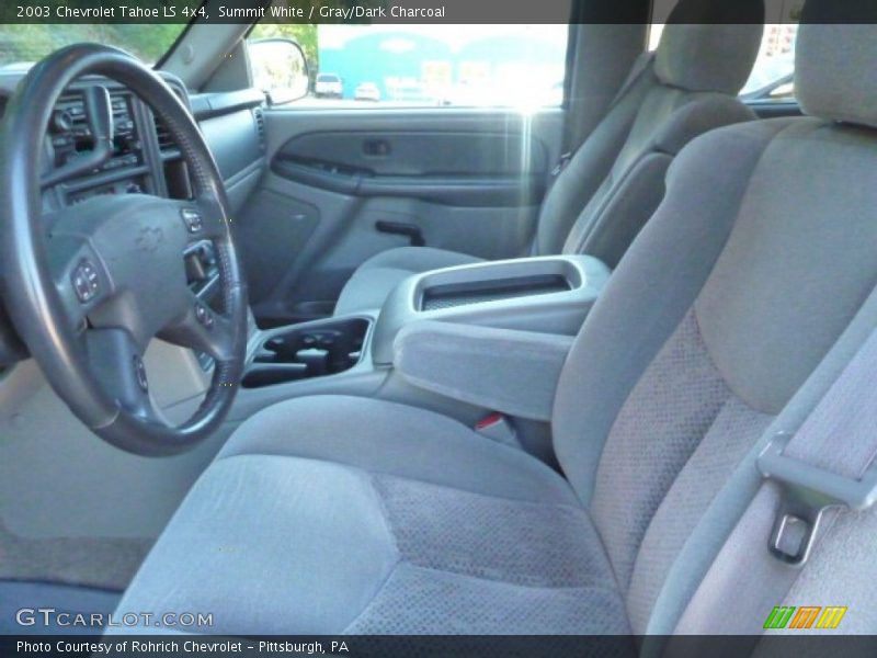 Summit White / Gray/Dark Charcoal 2003 Chevrolet Tahoe LS 4x4