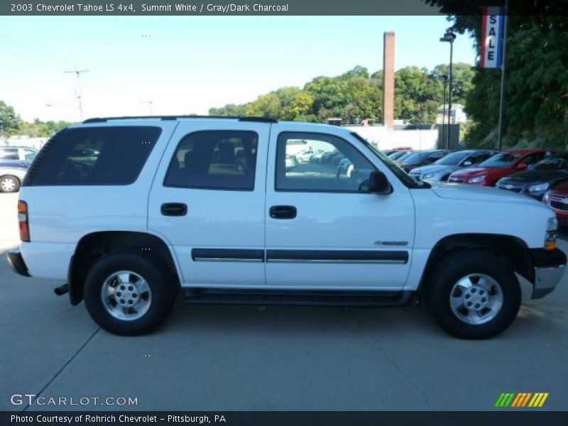 Summit White / Gray/Dark Charcoal 2003 Chevrolet Tahoe LS 4x4