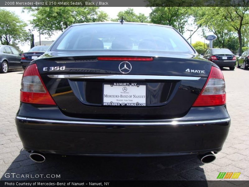 Black / Black 2008 Mercedes-Benz E 350 4Matic Sedan
