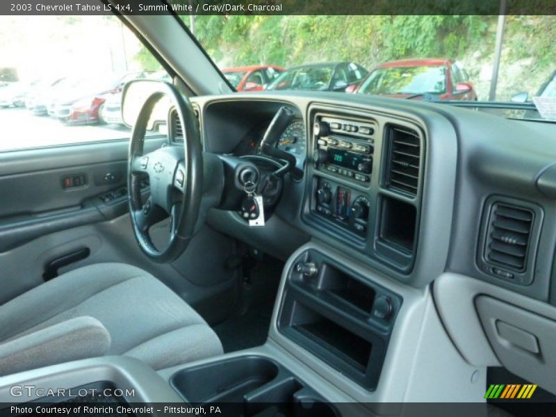Summit White / Gray/Dark Charcoal 2003 Chevrolet Tahoe LS 4x4