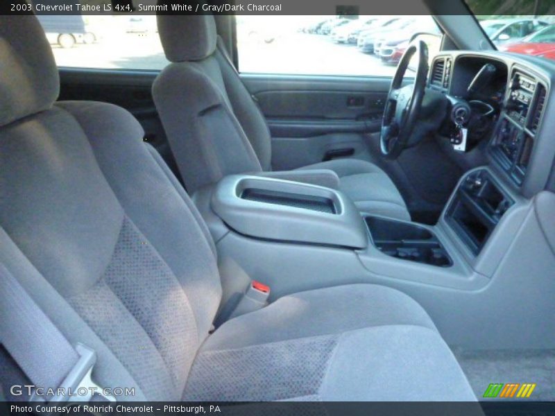 Summit White / Gray/Dark Charcoal 2003 Chevrolet Tahoe LS 4x4