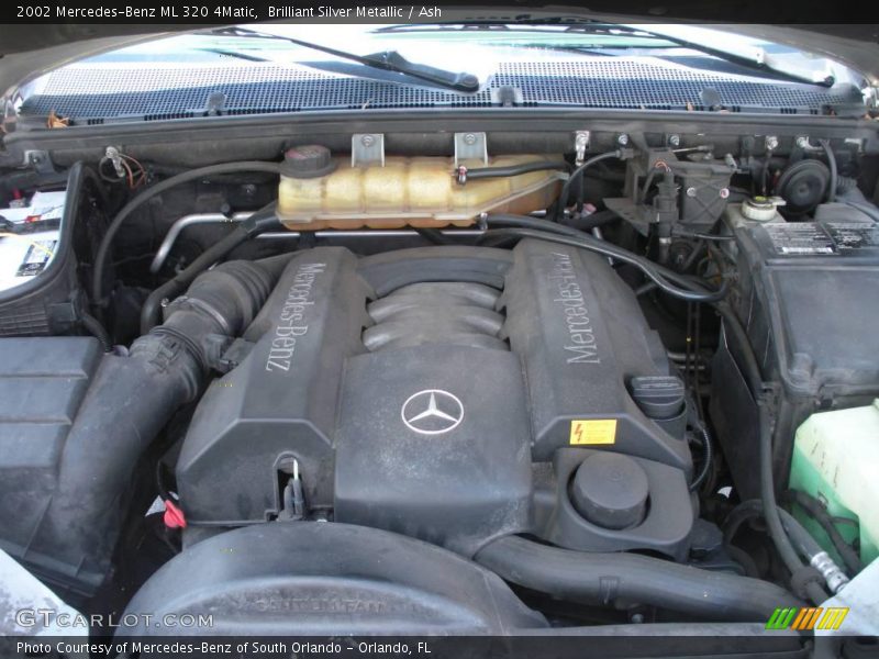 Brilliant Silver Metallic / Ash 2002 Mercedes-Benz ML 320 4Matic