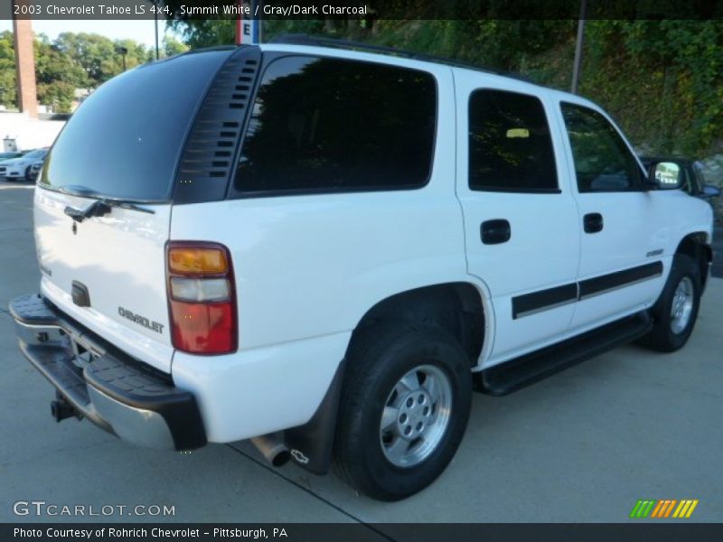 Summit White / Gray/Dark Charcoal 2003 Chevrolet Tahoe LS 4x4