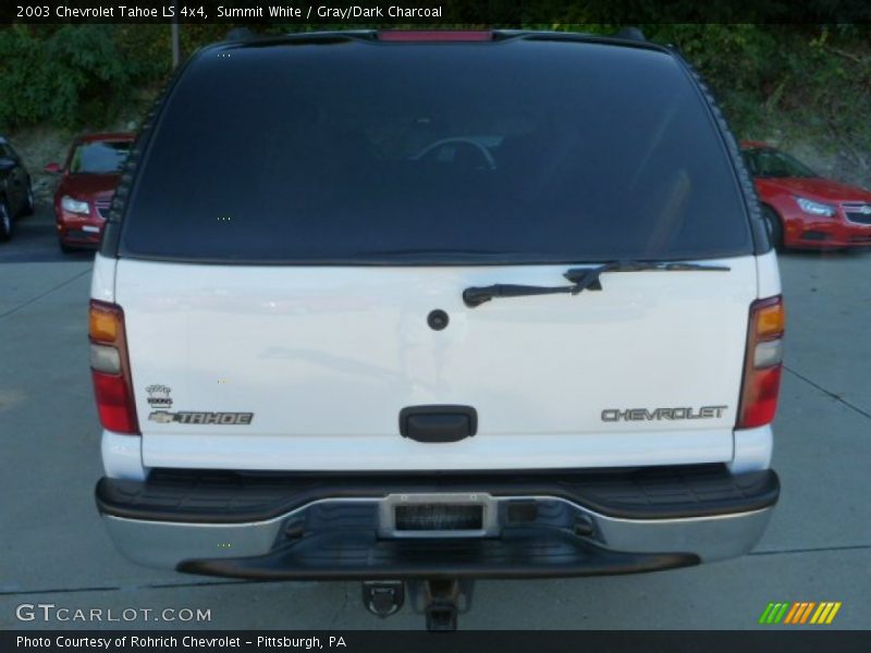 Summit White / Gray/Dark Charcoal 2003 Chevrolet Tahoe LS 4x4