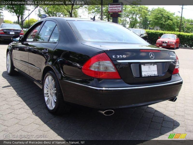 Black / Black 2008 Mercedes-Benz E 350 4Matic Sedan