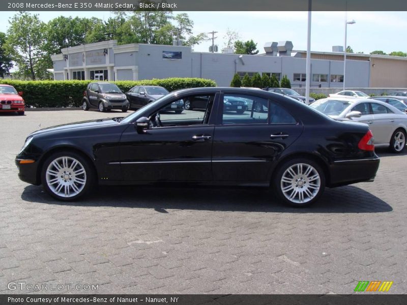Black / Black 2008 Mercedes-Benz E 350 4Matic Sedan