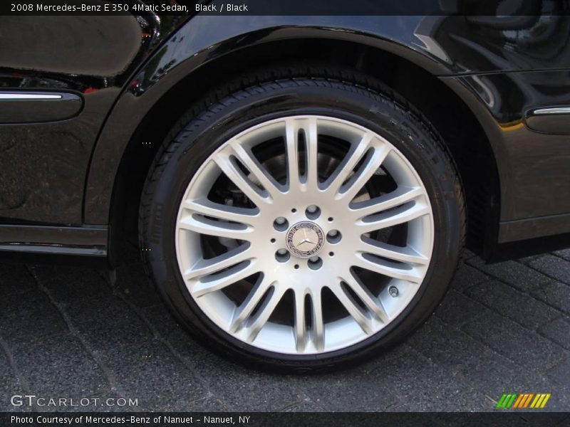 Black / Black 2008 Mercedes-Benz E 350 4Matic Sedan