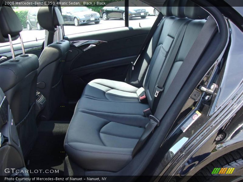 Black / Black 2008 Mercedes-Benz E 350 4Matic Sedan