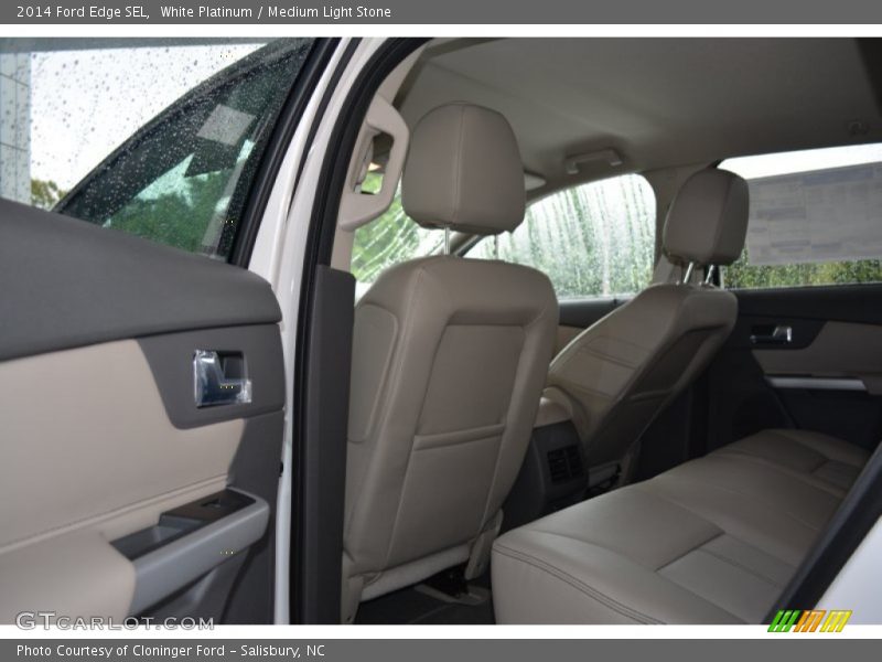 White Platinum / Medium Light Stone 2014 Ford Edge SEL