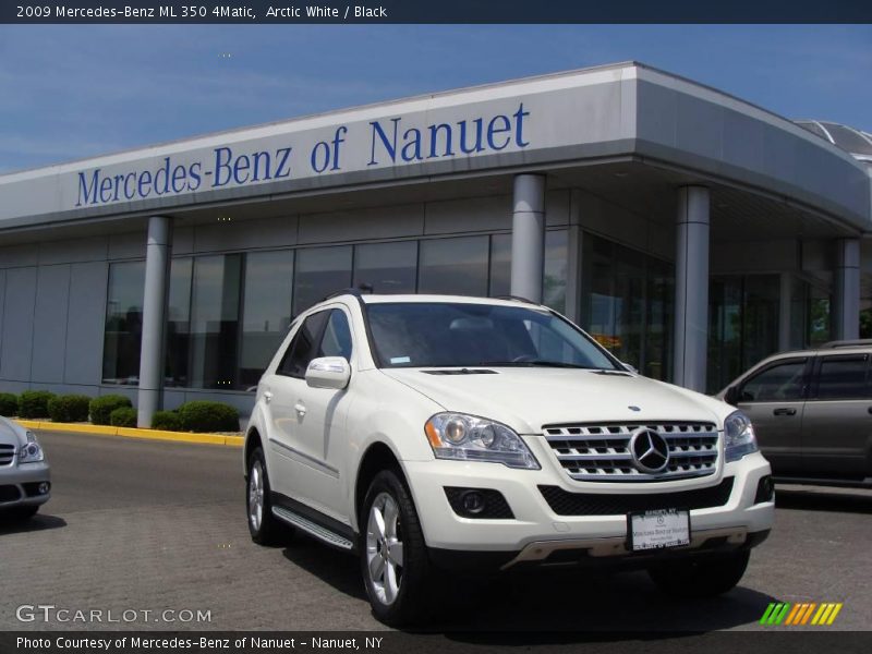 Arctic White / Black 2009 Mercedes-Benz ML 350 4Matic