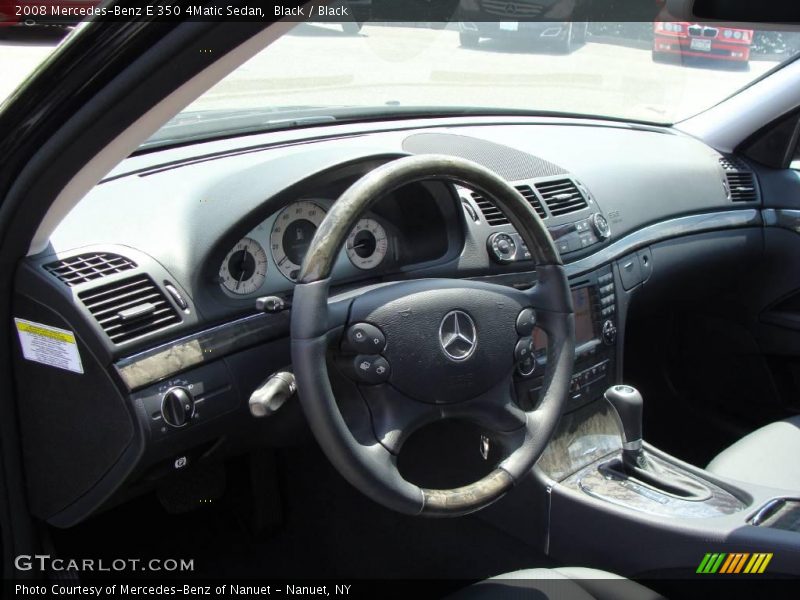 Black / Black 2008 Mercedes-Benz E 350 4Matic Sedan