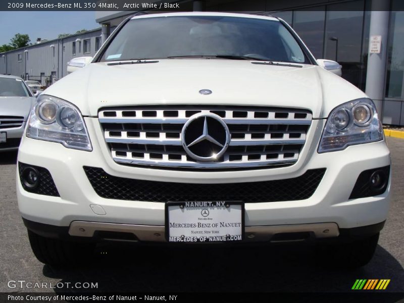 Arctic White / Black 2009 Mercedes-Benz ML 350 4Matic