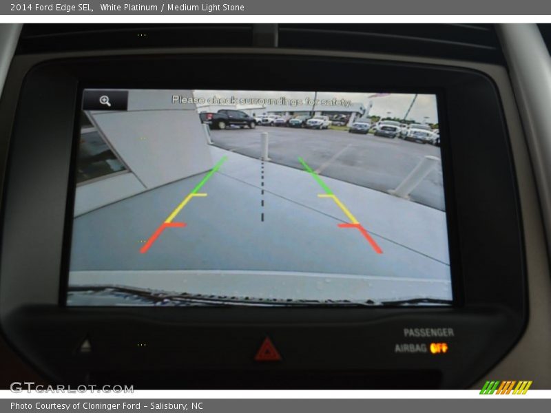 White Platinum / Medium Light Stone 2014 Ford Edge SEL