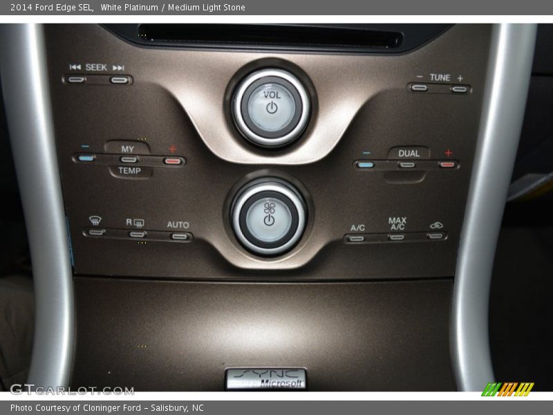 White Platinum / Medium Light Stone 2014 Ford Edge SEL