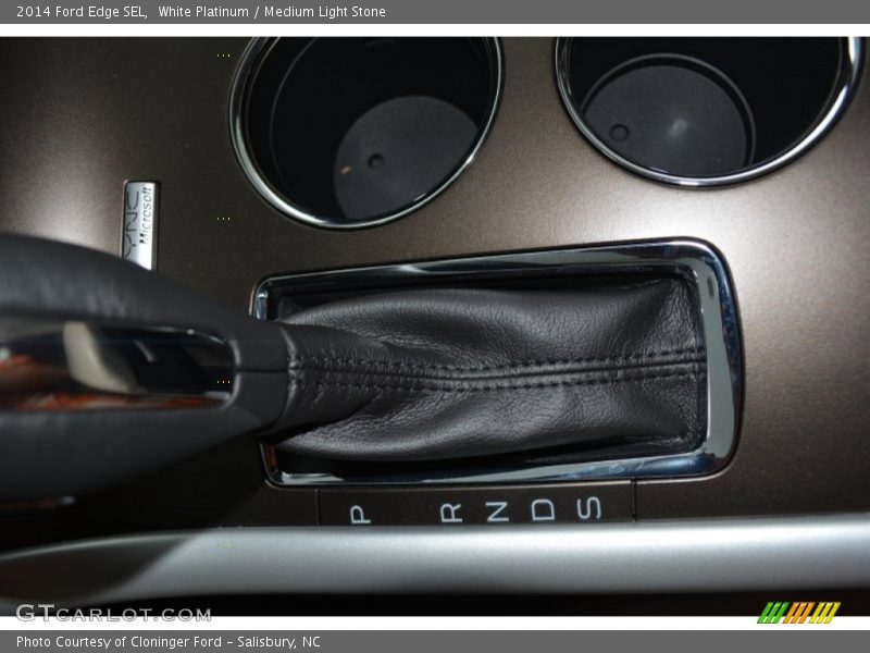 White Platinum / Medium Light Stone 2014 Ford Edge SEL