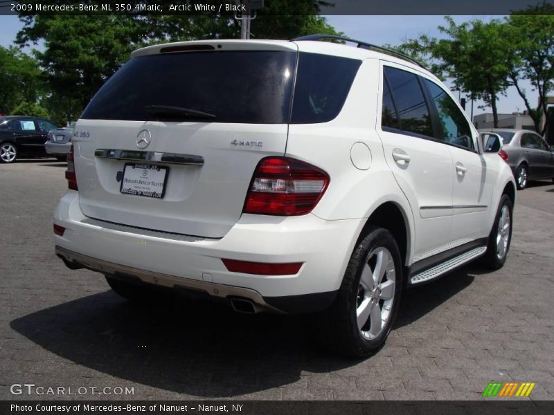 Arctic White / Black 2009 Mercedes-Benz ML 350 4Matic