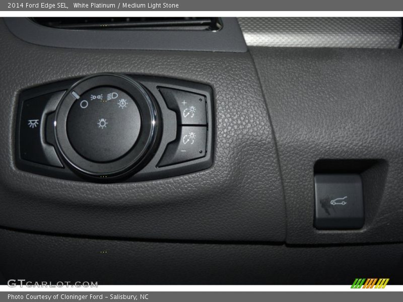 White Platinum / Medium Light Stone 2014 Ford Edge SEL